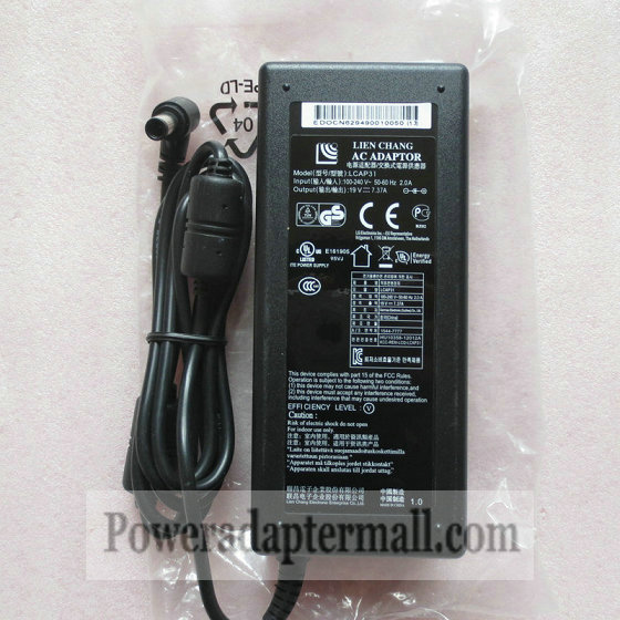 LG 19V 7.37A LCAP31 EAY62949006 AC Adapter Power Supply 34UM95